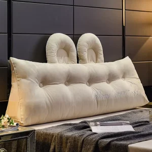 Memory Foam Headrest Back Support Pillow Knitted Headboard Pillow Headboard Cute Cushion Headrest