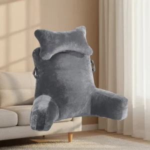 Memory Foam Hotel Cushion with Lumbar Support Removable & Washable Eco friendly Reading Pillow for Armrest Back Comfort