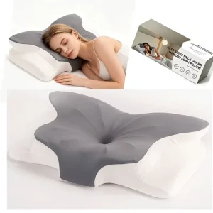 Memory Foam Pillow for Neck Pain Relief with Cradles Design Bed Pillows for Sleeping