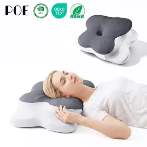 Memory Foam Pillow for Side Back Stomach Sleepers Cozy Sleeping Adjustable Cervical Pillow Contour Bed Support