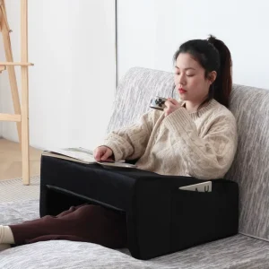Memory Foam Portable Lap Laptop Desk Arm Rest, Adjustable Reading Pillow for Teens
