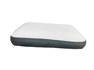 Memory Foam Sleep Pillow with Latex like Feel Ergonomic Neck Support Bed Pillow with Pipings