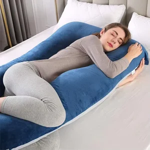 Memory Foam U Shape Pregnancy Maternity Pillows 100% Cotton 200TC Customizable Size & Color for Pregnant Women