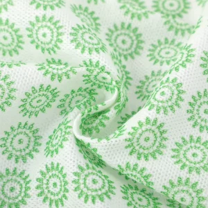 Mesh Style Spunlace Nonwoven Fabrics 20% Viscose 80% Polyester Materials for Wet Wipes and Kitchen Cleaning Wipes