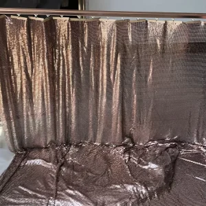 Metal Curtain For Wedding Decorative Wire Mesh Gold Window Curtains Mesh Fabric Anodized Modern Texture Knitted Window Blinds