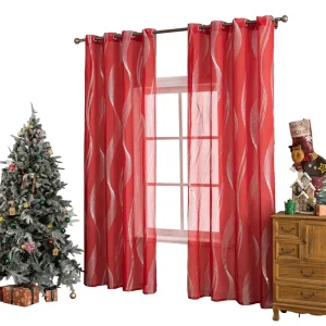 Metallic Heavyweight Acrylic Foil Stamped Brocade Fabric Wavy Window Screen Cross Border Exclusive Living Room