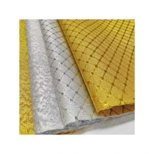Metallic Lame Decoration Fabric for Festival Decoration Two Designs