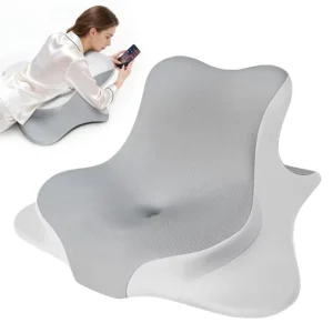 Miandao Multifunctional Prone Pillow Sitting in Bed Adult Reading Pillow Lumbar Backrest Cushion Pillow for Bed Sitting up