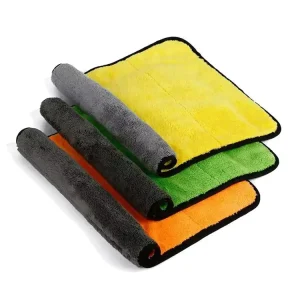 Micro Fiber Plush Fibre Auto Care Product Microfibre Detailing Microfiber Car Wash Cleaning Cloth Fleece Drying Towels for Car