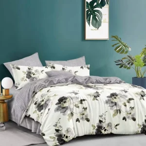 Microfiber 100% Polyester Luxury Design 4PCS 8PCS 110GSM Comforter Bed Set with PVC Bag