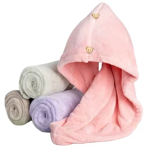 Microfiber 260GSM Quick Dry Hair Drying Towel for Salon or Hair Turban Bath Use