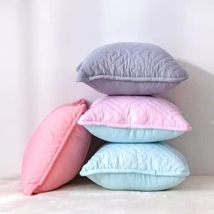 Microfiber 40 X 40 cm Reading Bed Rest Cushions Quilted Throw Pillows for Home