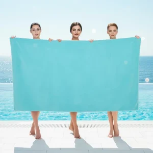 Microfiber 400gsm Quick Dry Bath Sheet Towels for Everyday Use in Sauna Shower Sport Fitness & Yoga