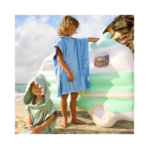Microfiber Absorbent Custom Towel Hood Beach Poncho Lovely Toddler Muslin Poncho Hoodie Towel for Kids Swim Towel