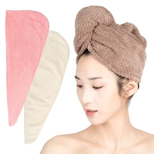 Microfiber After Shower Hair Drying Wrap Towel Quick Dry Hair Hat Cap Turban Hair Drying Towel