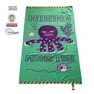Microfiber Animal Beach Towel for Kids Absorbent Quick Dry Lightweight Blanket Girls Boys for Pool Picnic Camping Travel Swim