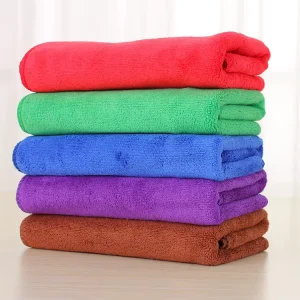 Microfiber Bath Towel Sheets Thickened Absorbent for Home Use and Barber Shops Special Cleaning Tool for Housekeeping