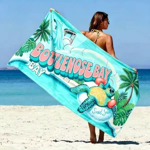 Microfiber Beach Towel Customizable Size Pattern logo Custom Quick Dry Water Absorbent Sand Free Beach Towel Multiple Use Towel