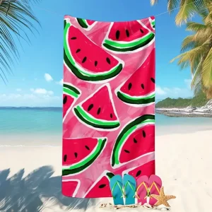 Microfiber Beach Towel Summer Quick Dry Swimming Bath Towel Portable Water Absorbent Beach Towel for Travel Sports