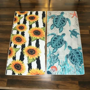 Microfiber Beach Towel Water Absorption Sand Free Custom Beach Towel Bath Towel Print Customised Polyester Customized Logo
