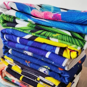 Microfiber Beach Towel with Logo Water Absorption Sand Free Custom Beach Towel Bath Towel Hypoallergenic Beach Towel