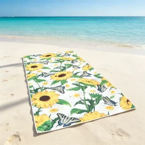 Microfiber Beach Towel with Logo Water Absorption Sand Free Custom Beach Towel Bath Towel Print Customised Polyester Customized