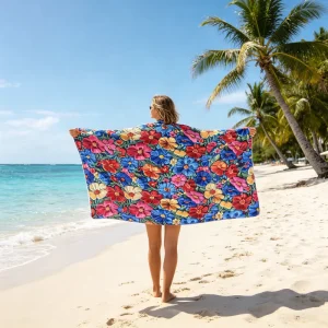 Microfiber Beach Towels and Bath Towels Suitable for Summer Travel and Home Use. Orders and Customization Are Available