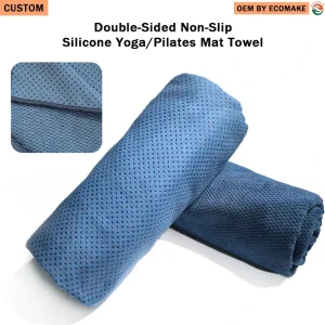 Microfiber Bikram Yoga Mat Towels Custom Sublimation Non Slip Sweat Absorbent Fitness Yoga Mat Towels for Fitness