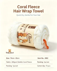 Microfiber Bubble Hair Towel Wrap Quick Dry Hair Turban Absorbent Bath Hair Drying Cap For Women