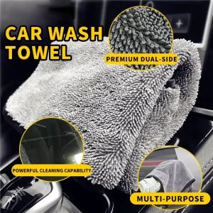 Microfiber Car Care Auto Detailing Cleaning Towel 200G Thickened & Strong Water Absorption Twist Cloths Drying