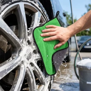 Microfiber Car Cleaning Cloth Thickened Auto Wash Towel Durable Car Detailing Rags for Exterior Interior Use