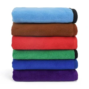 Microfiber Car Cleaning Towel Streak Free Lint Resistant Universal Auto Drying Cloth With Custom Logo
