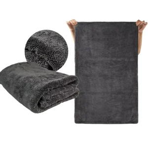 Microfiber Car Drying Towel 1300 Gsm Double Twist Auto Wash Extra Large Car Cleaning Cloth Super Absorbent Car Drying Towel