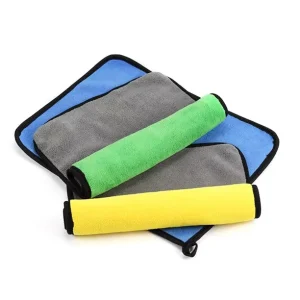 Microfiber Car Drying Towel Dirt Resistant 40x40cm Wash Cleaning Cloth with Custom Logo