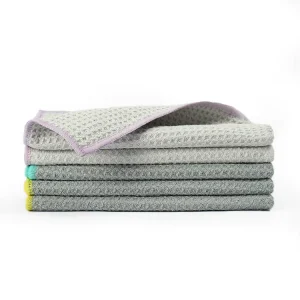 Microfiber Car Drying Towel Small Honeycomb Auto Cleaning Towel Thickened Absorbent Car Wash Cloth No Scratch Auto Care Towel