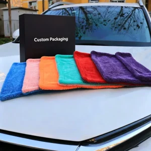 Microfiber Car Wash Drying Towel Soft Large Twist Loop Detailing Cloth Quick Dry Auto Care Twisted Large Loop Towel