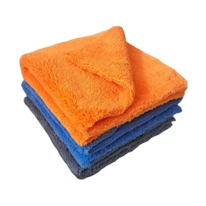 Microfiber Car Wash Towel 40x40cm Edgeless Coral Fleece Super Absorbent Quick Dry Cleaning Cloth for Car