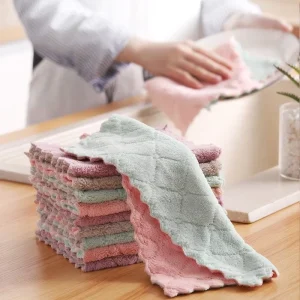 Microfiber Cleaning Cloth Lint Free Micro Fiber Cleaning Dish Towels for House Kitchen