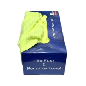 Microfiber Cleaning Cloth Lint-Free Shop Towels Reusable Bulk Rags in a Box for Home Kitchen and Car 8 Inch X 8 Inch