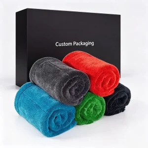 Microfiber Cleaning Towel Cars Custom 1200GSM 90x60CM Twisted Loop Car Wash Towel Micro Fiber Drying Towels Mikrofasertuch