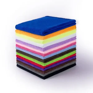 Microfiber Cleaning Towel Microfiber Car Towel Warp Knitted Eco Friendly Stocked