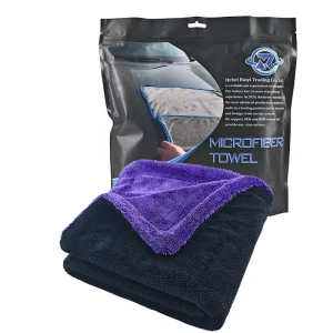 Microfiber Cloth Customized Detailing Car Wash Towel Low Pile Super Absorbent Auto Detailing 1200gsm for Car Custom Logo