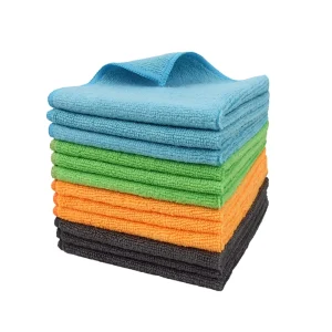 Microfiber Cloth Warp Knitted 200gsm Ultra Thick Dish Cloth Super Absorbent Lint Free Streak Free Glass Cleaning Kitchen Towels
