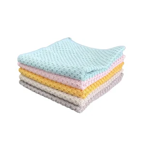 Microfiber Coffee Beans Pattern Towel Soft Absorbent Kitchen Dish Towel Quick Dry Reusable Cleaning Cloth for Home