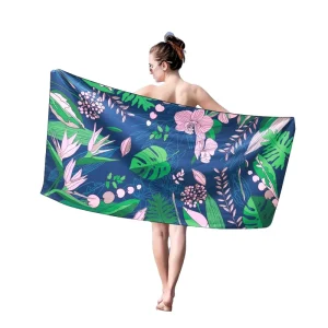 Microfiber Colorful Beach Towel Custom Design Size High Quality Outdoor Sand Free Soft Touch Beach Towel