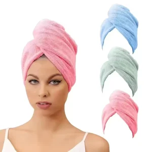 Microfiber Coral Fleece Hair Drying Towel Quick-Dry Manufacturer Woven Towel Home Adult Hairdressing Cosmetics Treatment