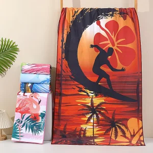 Microfiber Custom Beach Towels with logo Custom Print Beach Towel of Quick Dry Beach Towel