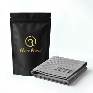 Microfiber Custom Logo Fish Scale Microfiber Towel for Glass Polishing Streak Free Lint Free Detailing Cloth