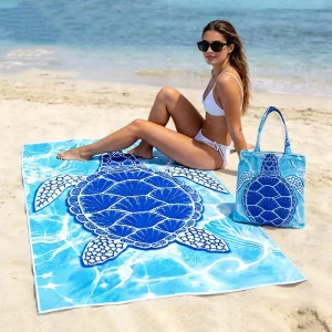 Microfiber Custom Printing Beach Towel Windproof Super Absorbent with Design Quick Dry Skin Friendly Logo Beach Towel