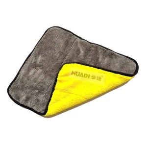 Microfiber Double Sided Car Washing Towel Edge Wrapped Quick Dry Strong Water Absorption